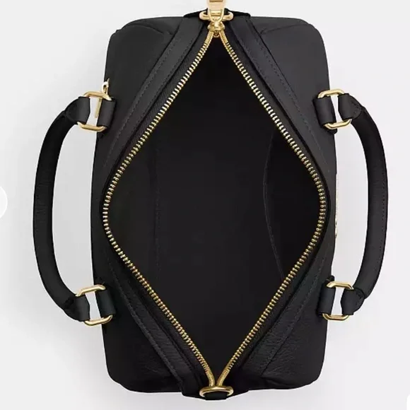 Coach Black Rowan Satchel Handbag - Picture 4 of 8